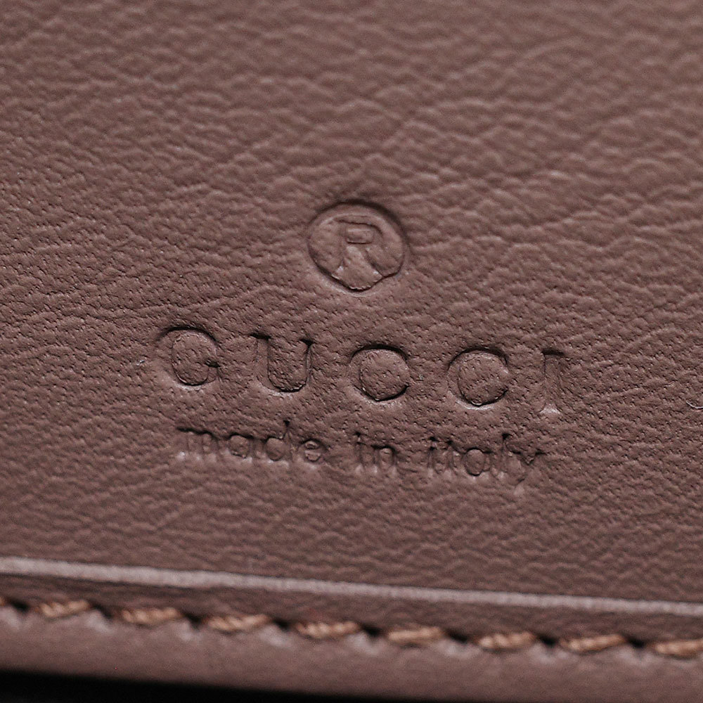 Gucci Round Zipper Long Wallet GG Marmont Pink Beige - Picture 8 of 8